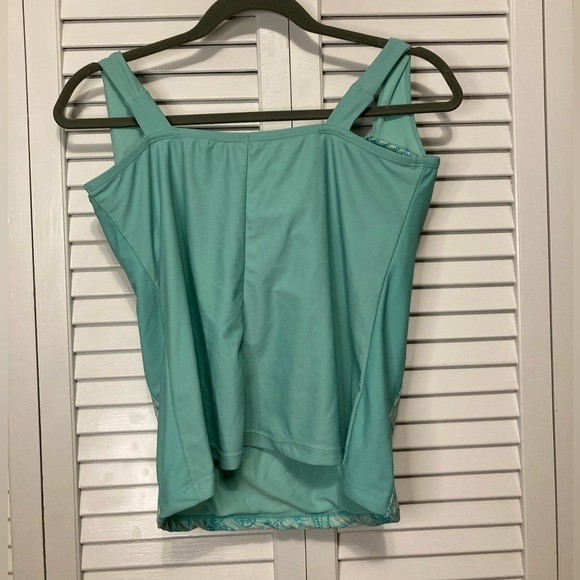 Collections By Catalina Blue And Silver Tankini Size Large - Picture 3 of 9